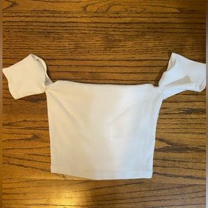 NWT Abercrombie & Fitch White Crop Top (size XS)
